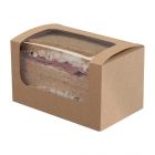 Colpac Compostable Kraft Sandwich Packs with PLA Window