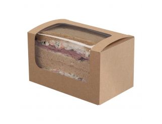 Colpac Compostable Kraft Sandwich Packs with PLA Window
