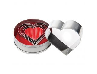 Vogue Heart Cutter Set - Pack of 6