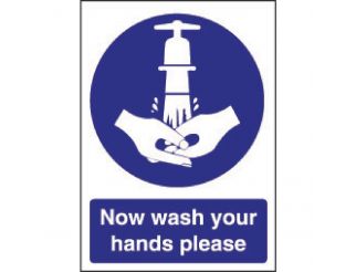 Vogue Now Wash Your Hands Sign